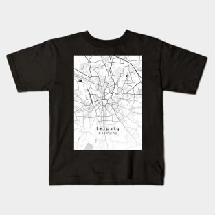 Leipzig Germany City Map Kids T-Shirt